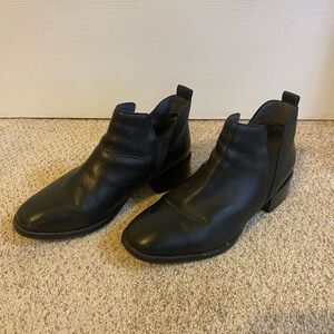 Anthropologie Black Ankle Boots